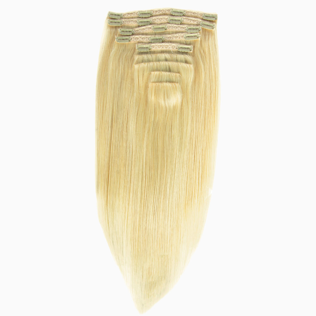 Blonde - Silky Straight - InVisiRoot® Clip-ins (AKA TrueRoot™ Clip-ins)