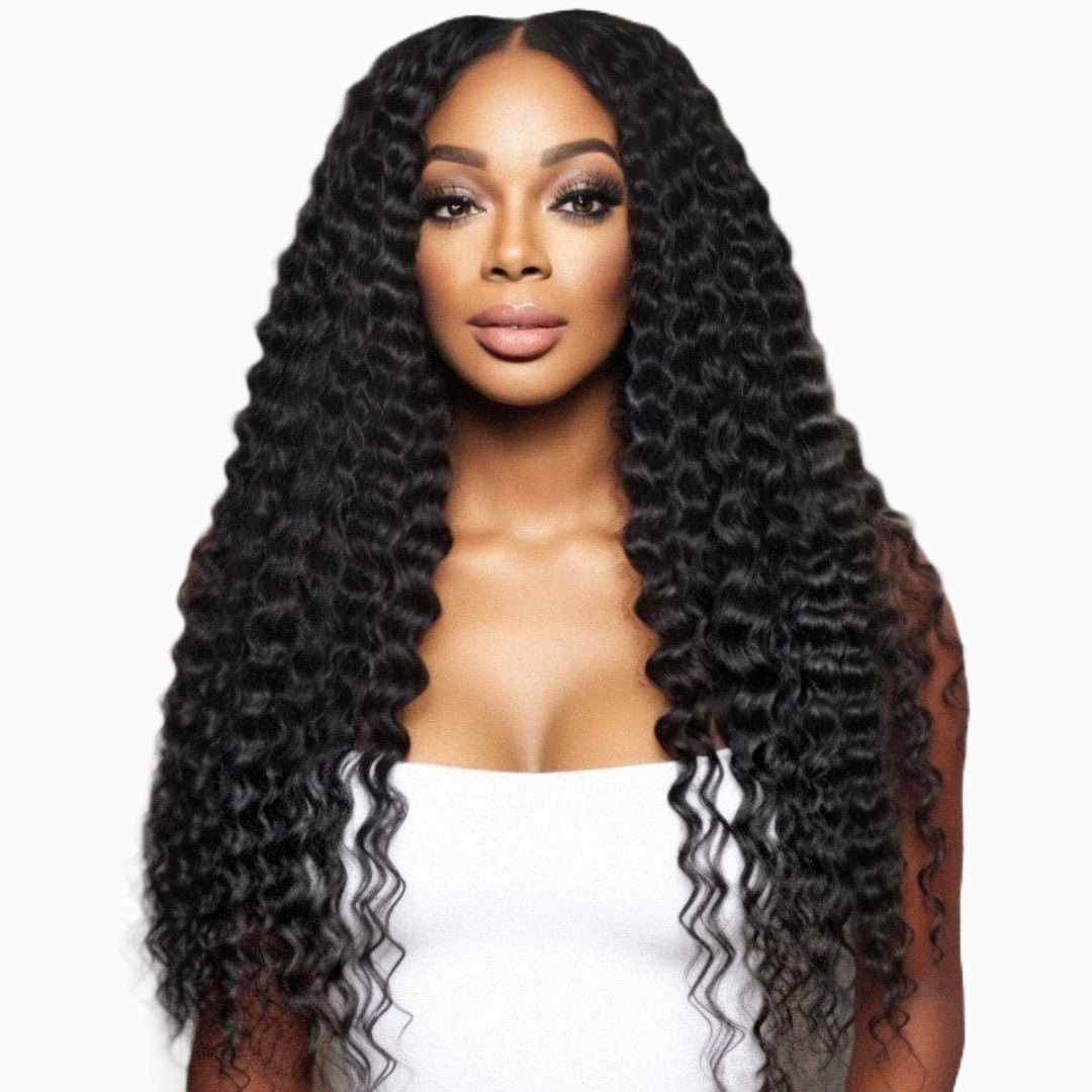 Nia - 3A Loose Curly - InVisiRoot® Clip-ins (AKA TrueRoot™ Clip-ins)