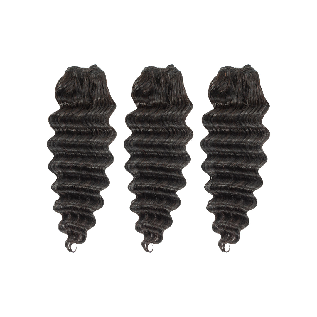 3 Weft Bundle: Dominique - Deep Body Wavy - Traditional Weft Bundles