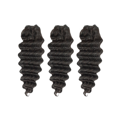 3 Weft Bundle: Dominique - Deep Body Wavy - Traditional Weft Bundles