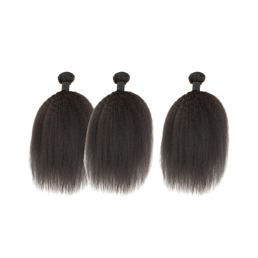 3 Weft Bundle: Jada - Kinky Straight - Traditional Weft Bundles