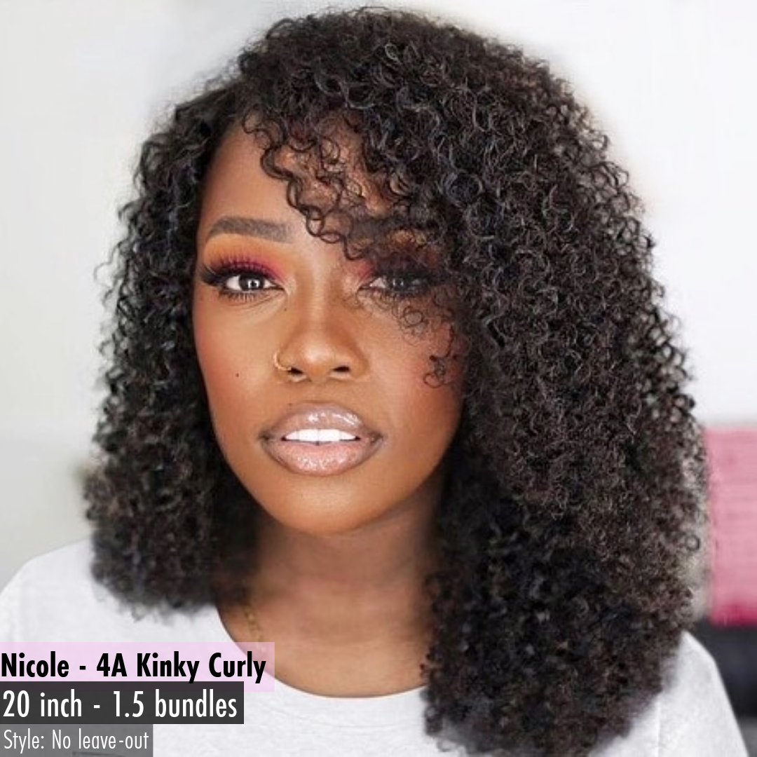 Nicole 4A Kinky Curly - InVisiRoot® Clip-in