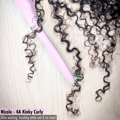 Nicole 4A Kinky Curly - InVisiRoot® Clip-in