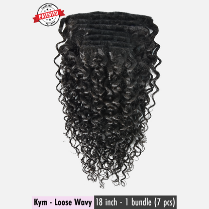 Kym - Loose Wavy - InVisiRoot® Clip-ins (AKA TrueRoot™ Clip-ins)