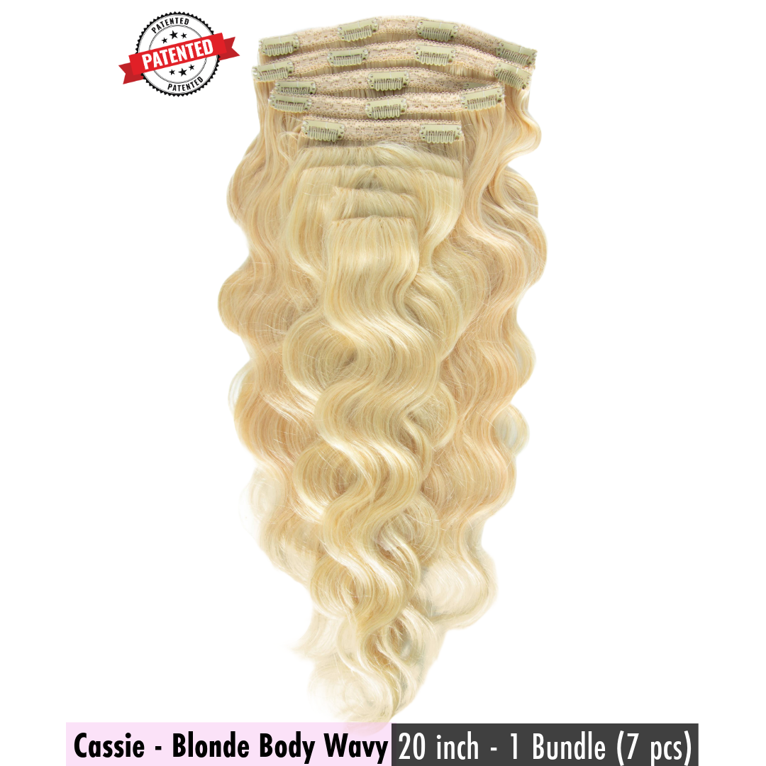 Cassie - Blonde Body Wavy - InVisiRoot® Clip-ins (AKA TrueRoot™ Clip-ins)
