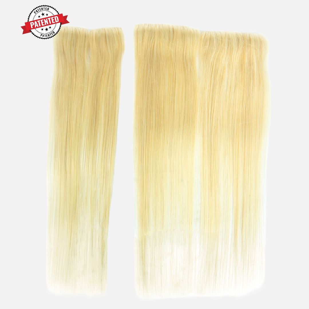 Blonde Silky Straight - InVisiRoot® Crown Pieces