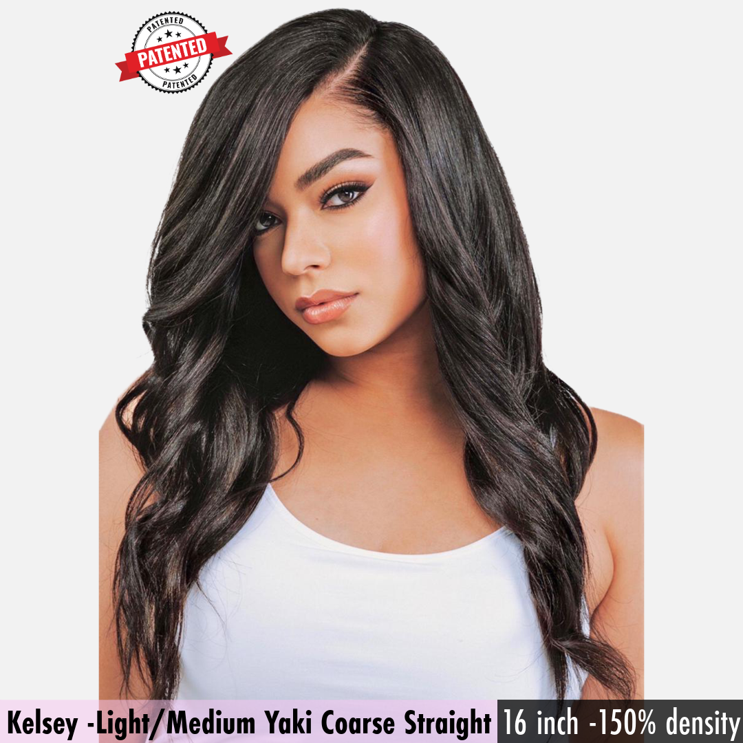 Kelsey - Light/Medium Yaki Coarse - InVisiRoot® Thin-Part™️Wig
