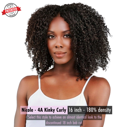 Nicole - 4a Kinky Curly - InVisiRoot® Thin-Part™️Wig