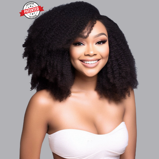 Jennifer - (4c Kinky Coily) - 10 Minute Sew-in™️ U Part Wig & Optional InVisiRoot® Closure