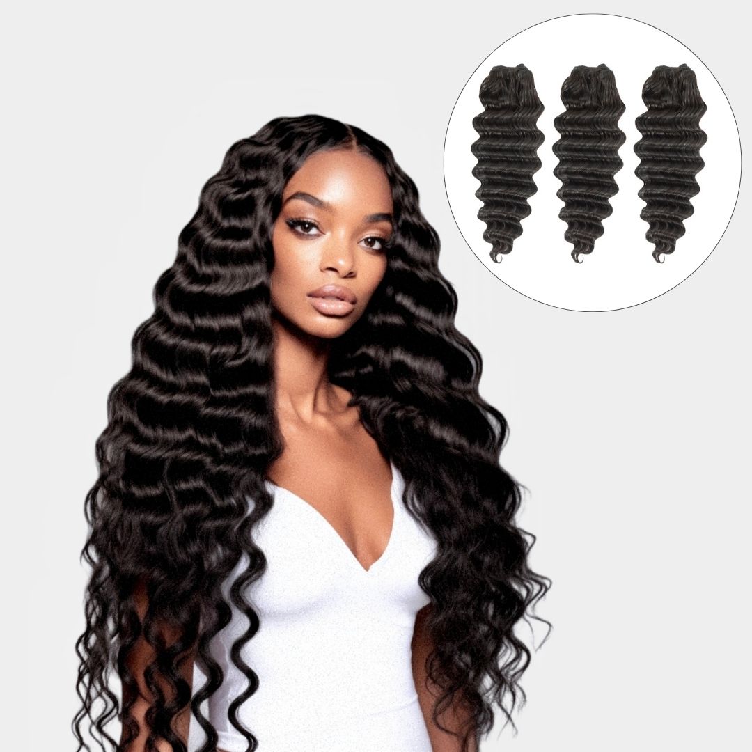 3 Weft Bundle: Dominique - Deep Body Wavy - Traditional Weft Bundles