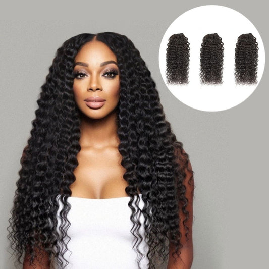 3 Weft Bundle: Nia - Soft Curly Wavy - Traditional Weft Bundles
