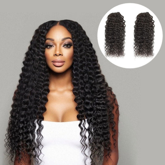 2 Weft Bundle: Nia - Soft Curly Wavy - Traditional Weft Bundles