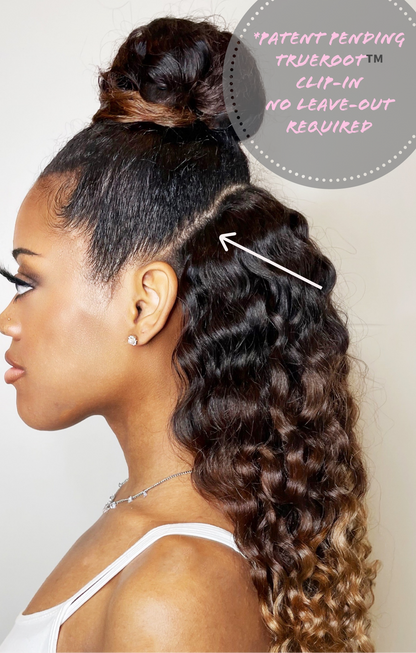 Kym - Loose Wavy - InVisiRoot® Clip-ins (AKA TrueRoot™ Clip-ins)