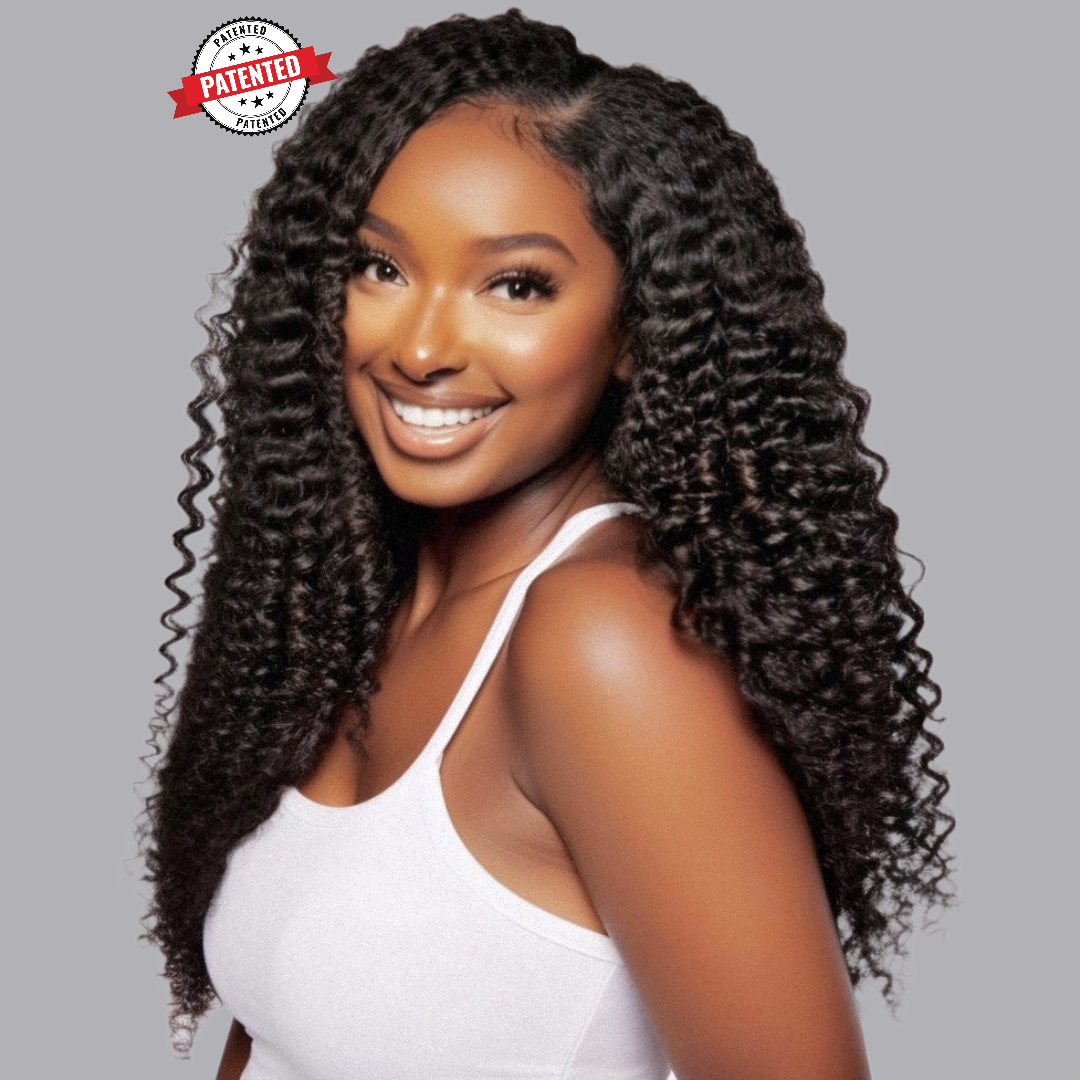 Kayla - 3c - Virgin Burmese Hair - Loose Kinky Curly - InvisiRoot Thin-Part Wig™️