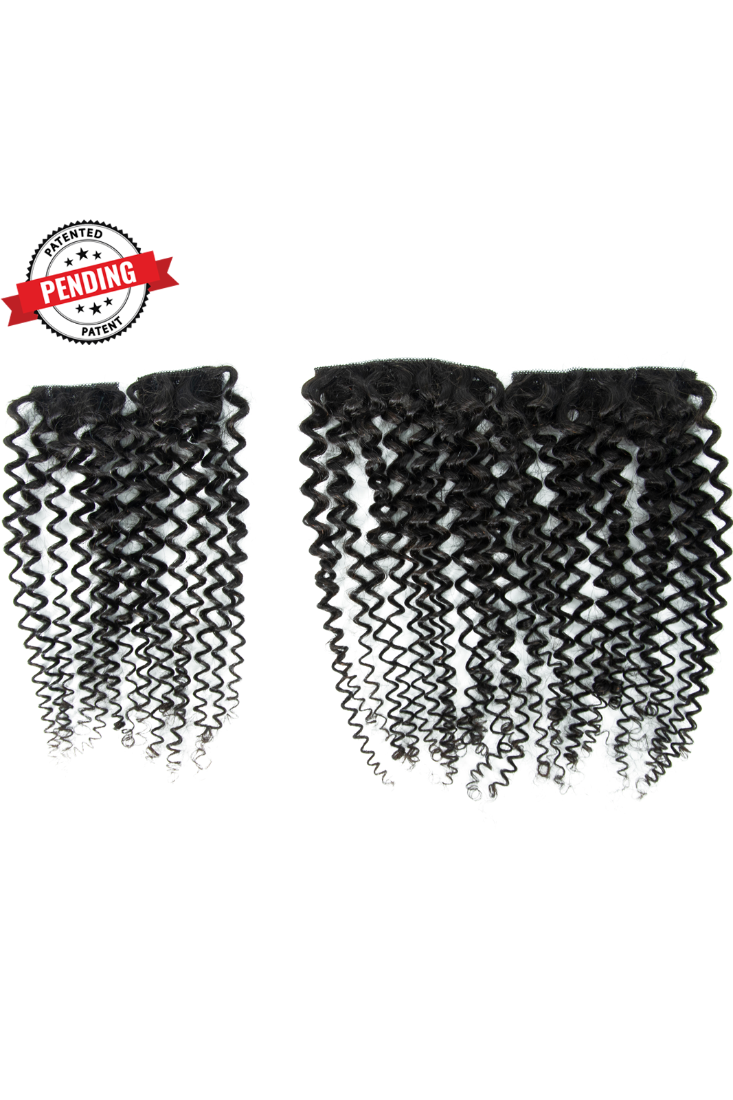 Kayla - 3c Loose Kinky Curly - InVisiRoot® Crown Pieces