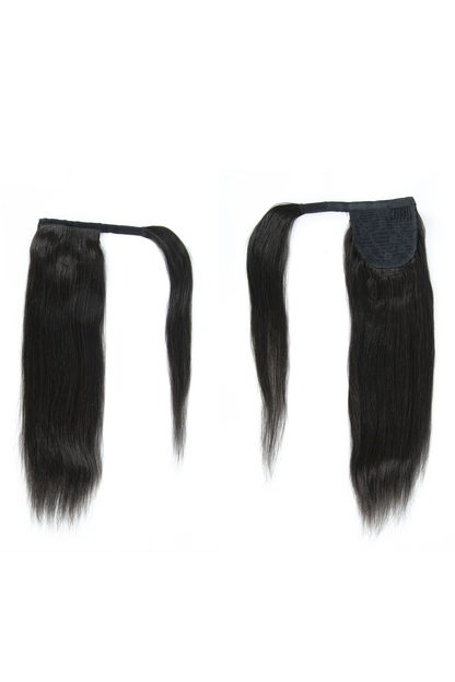 Kelsey - Light/Medium Yaki Coarse - Wrap Around Ponytail