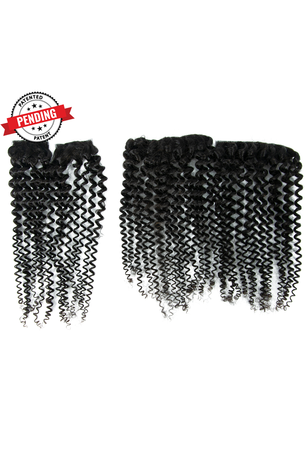 Nicole - 4a Kinky Curly - InVisiRoot® Crown Pieces